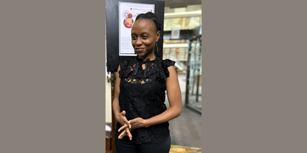 Gabrielle Mudiwa recipient of the 2024 Achmat Dangor Literary Prize_pic Sam Herbst